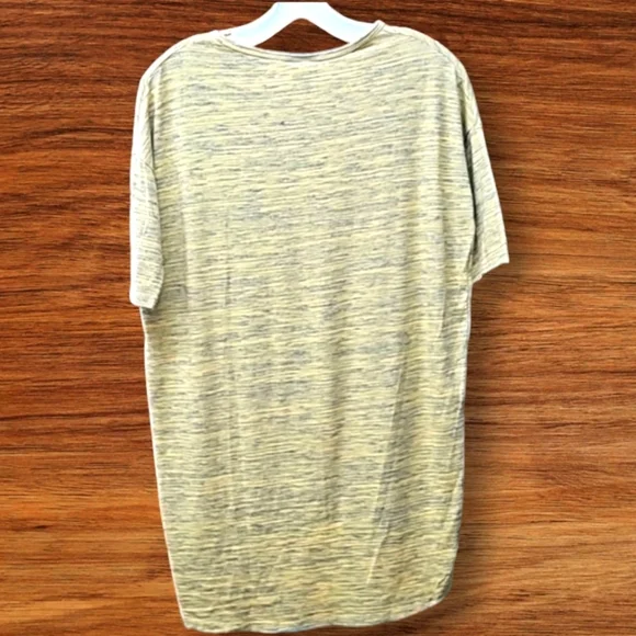 LulaRoe, Sz XXS Top, Blouse, Shirt, Yellow, Gray, Short Sleeve, Tee - Picture 3 of 7